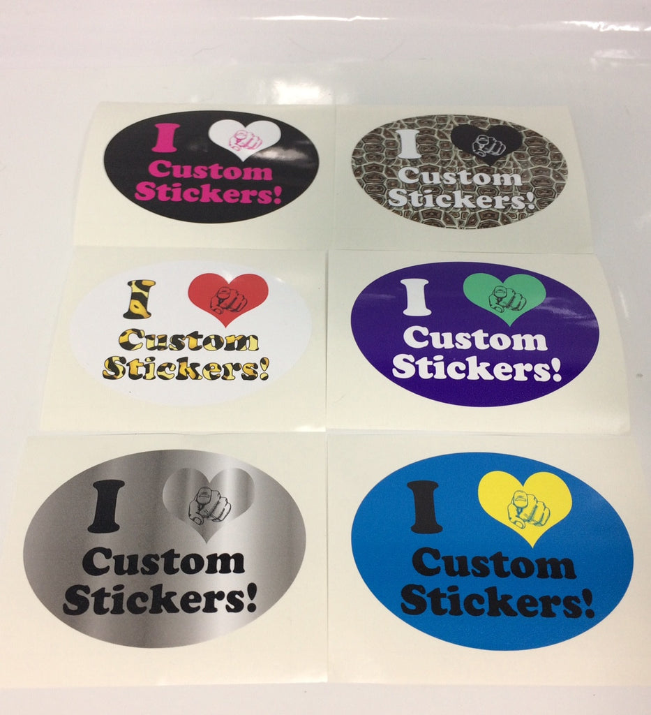 Custom sticker shapes are live, check out our example images...