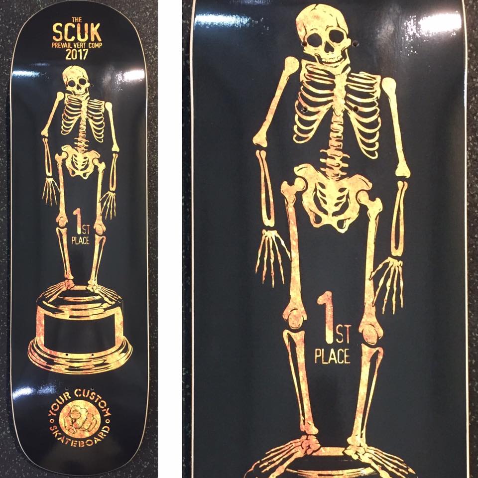 Have a skateboard deck as your competition trophy - Custom Skateboard Printing