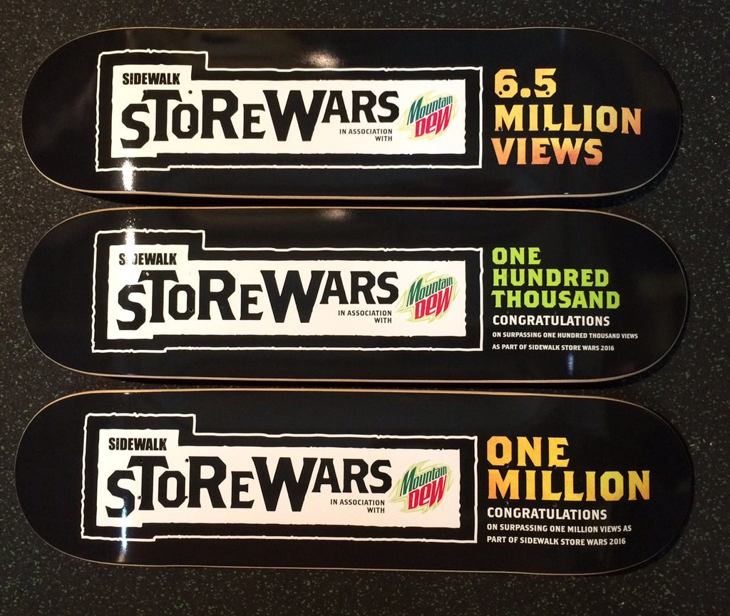 Decks for Sidewalk magazine/Mountain Dew Store wars winners - Custom Skateboard Printing