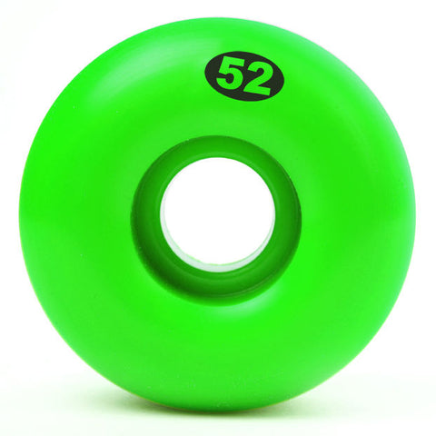52mm Form Solid Neon Green Form Solids by Dualite, 52mm Neon Green skateboard wheels set of 4