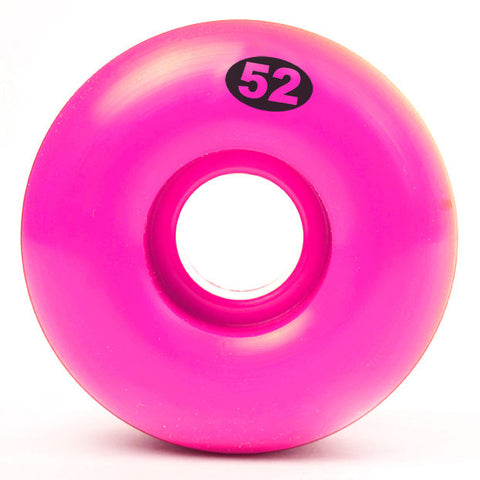 52mm Form Solid Neon Pink Form Solids by Dualite, 52mm Neon Pink skateboard - wheels set of 4