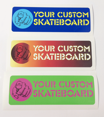 15 x 5 cm Rectangle UV Cured Custom Sticker from as low as 0.27p ea (Single design)
