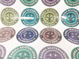 10cm Circle UV Cured Custom Sticker from as low as 0.30p ea (Single design)